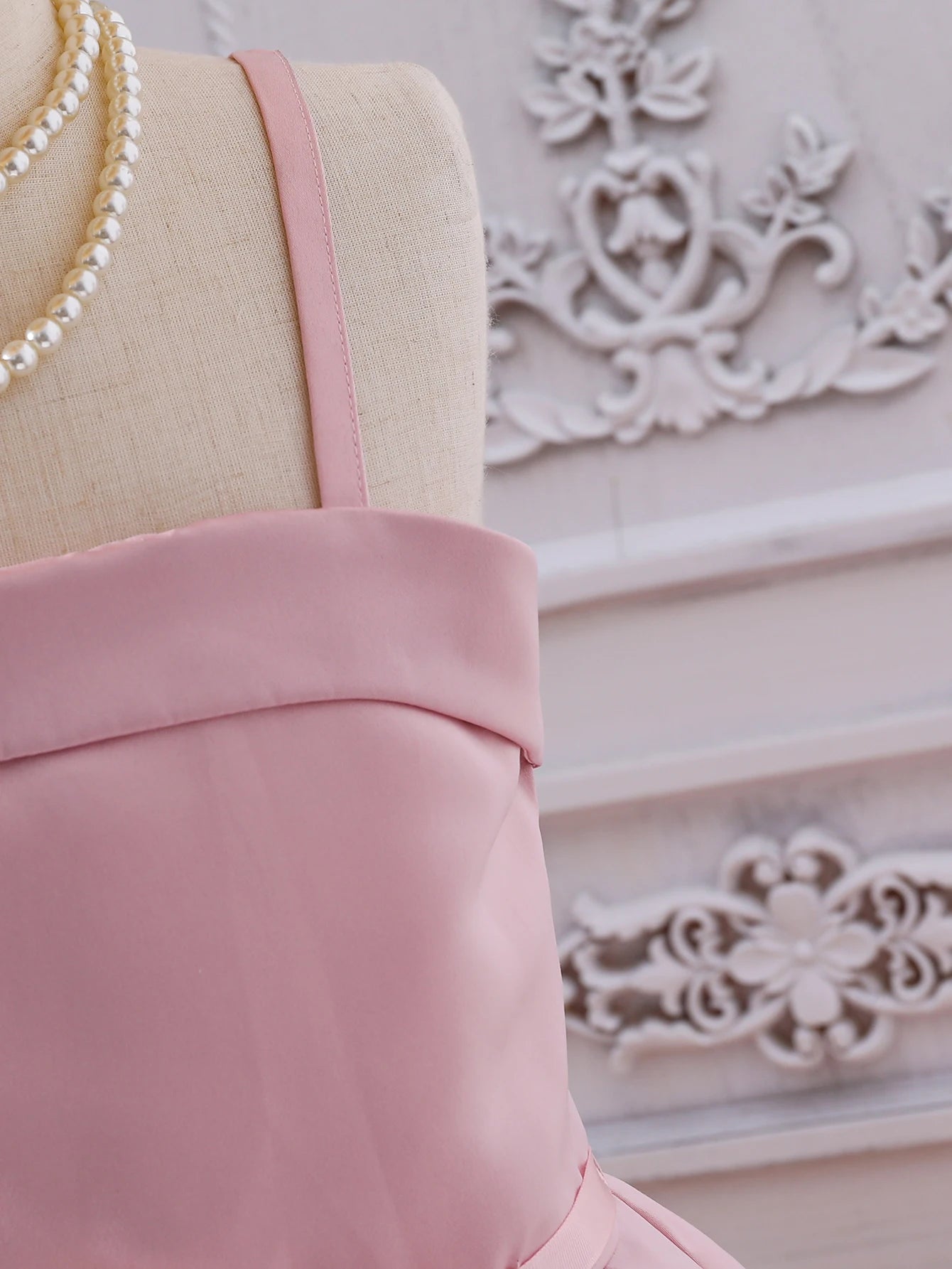 Girl's Pink Dress Summer Elegant and Sweet Sleeveless Birthday Party Dress