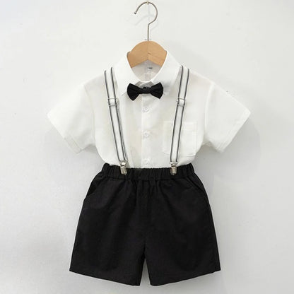 Boys Summer Suit Kids Graduation Performance Blazer Set Flower Boy Wedding Tuxedo Toddler Birthday Party Outfits 2 4 6 8 Years