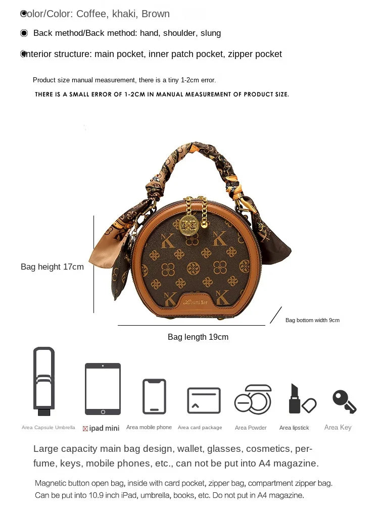 Women's handbag 2025 autumn and winter new item, high-end and high designer single shoulder crossbody bag, light luxury small