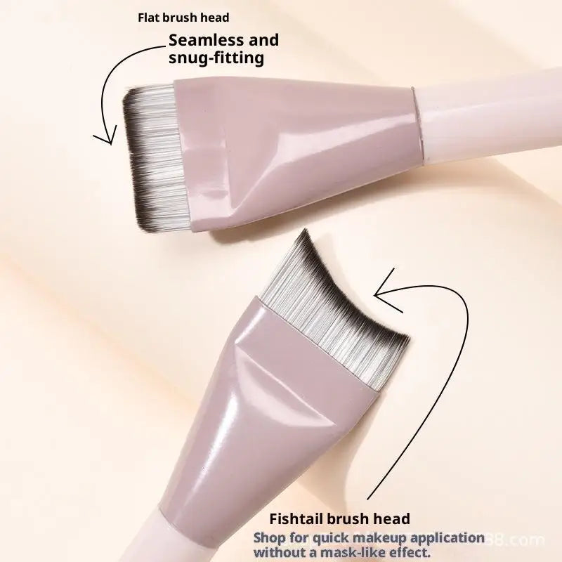 Makeup Foundation Brush Cosmetic Makeup Tool Kits Foundation Brush +Makeup Palette + Black Powder Puff Set