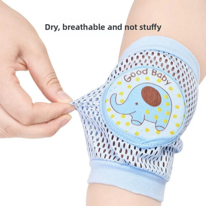 Baby Knee Pads 1 Pair - Thin Summer Crawling Protection, Anti-Fall Learning to Walk Gear for Infants & Toddlers