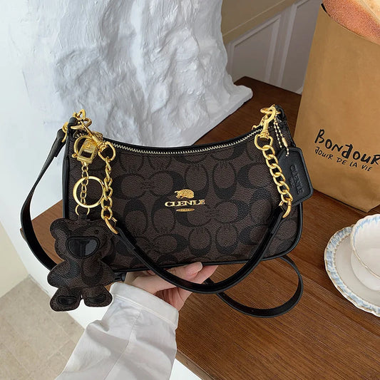 High-end style handbag for women, 2025 new model, unique and fashionable, trendy, retro, simple and elegant small square bag, cr