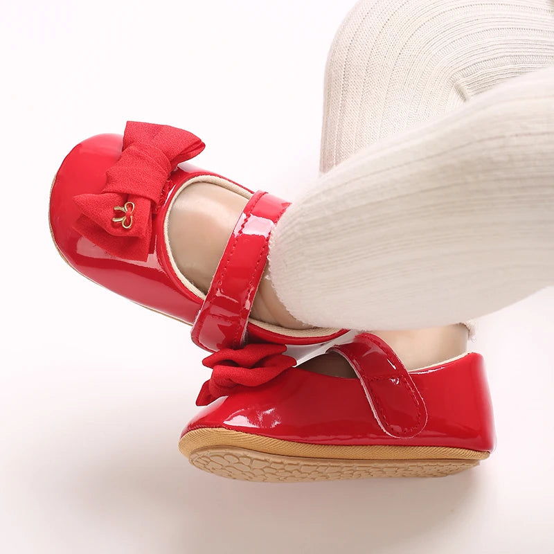 Baby girl princess shoes birthday shoes 0-18 months baby walking shoes bow fashion sweet