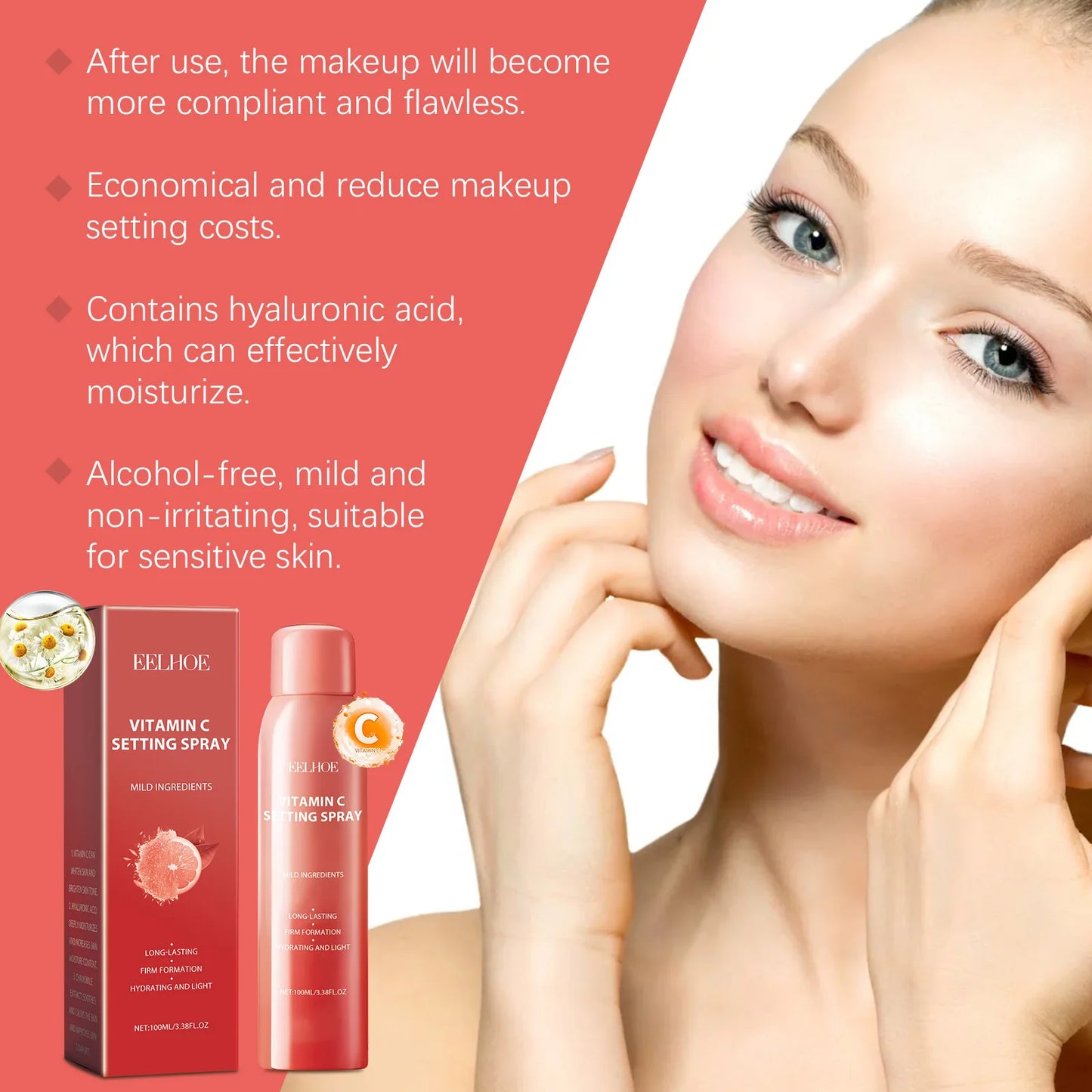 Makeup Setting Spray Matte Finish Waterproof Long Lasting Oil Controling Sweatproof Refreshing for All Skin Make up Spray Fixer