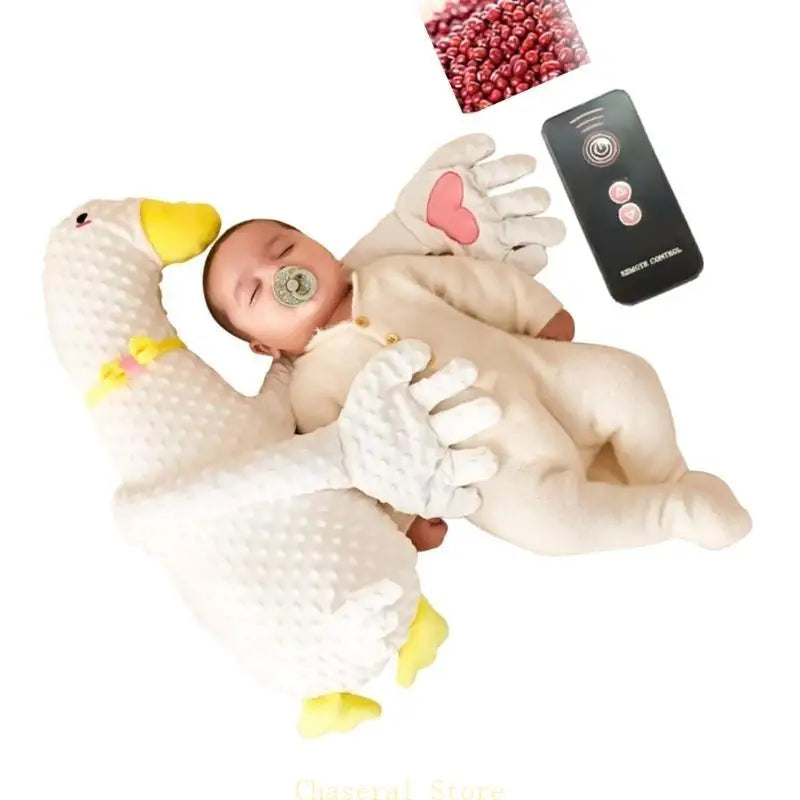 Baby Sleep Aid Mood Comforting Hand Toy for Infant and Toddler with 3-gear Adjustable Patting Speed and Cartoon Look