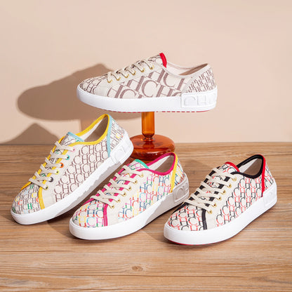 Women's Walking Shoes 2026 Spring New Collection Women's Simple Lace up Outdoor Shoes