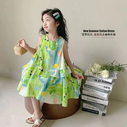 Girl's Summer Dress 2025 New Beach Dress for Summer