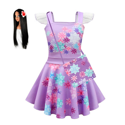 Summer Dress For Girls Mirabel Isabela Casual Dress Kids Clothes Princess Costume Vestidos