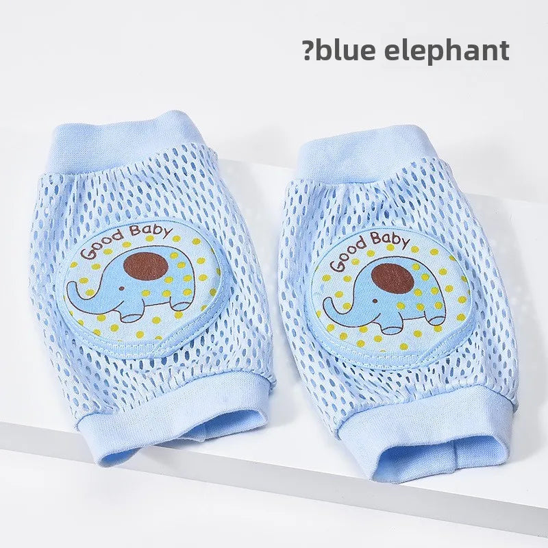 Baby Knee Pads 1 Pair - Thin Summer Crawling Protection, Anti-Fall Learning to Walk Gear for Infants & Toddlers