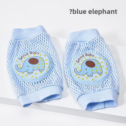 Baby Knee Pads 1 Pair - Thin Summer Crawling Protection, Anti-Fall Learning to Walk Gear for Infants & Toddlers