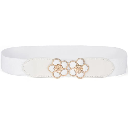 Women Female Ladies Corset Wide Waist Waist Accessories Wide Belt Flower Belts Flower Belts Elastic Belts