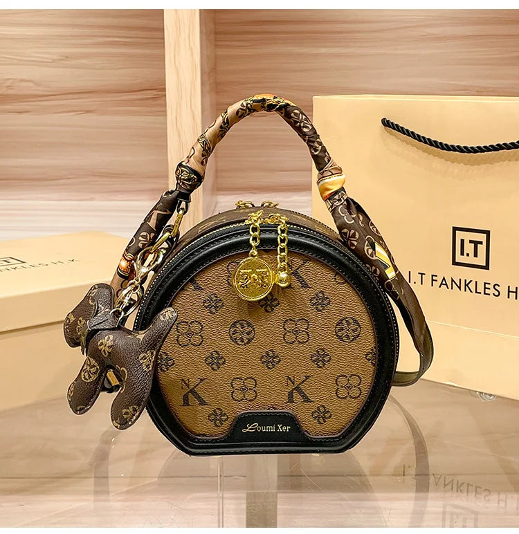 Women's handbag 2025 autumn and winter new item, high-end and high designer single shoulder crossbody bag, light luxury small