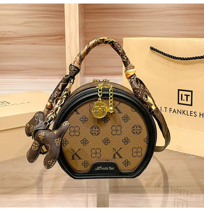 Women's handbag 2025 autumn and winter new item, high-end and high designer single shoulder crossbody bag, light luxury small