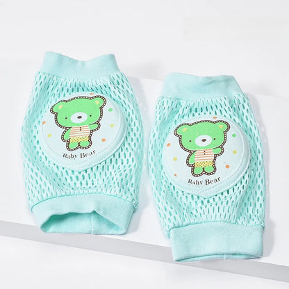 Baby Knee Pads 1 Pair - Thin Summer Crawling Protection, Anti-Fall Learning to Walk Gear for Infants & Toddlers