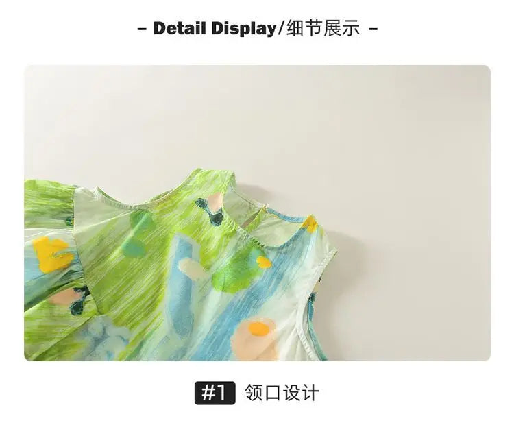 Girl's Summer Dress 2025 New Beach Dress for Summer