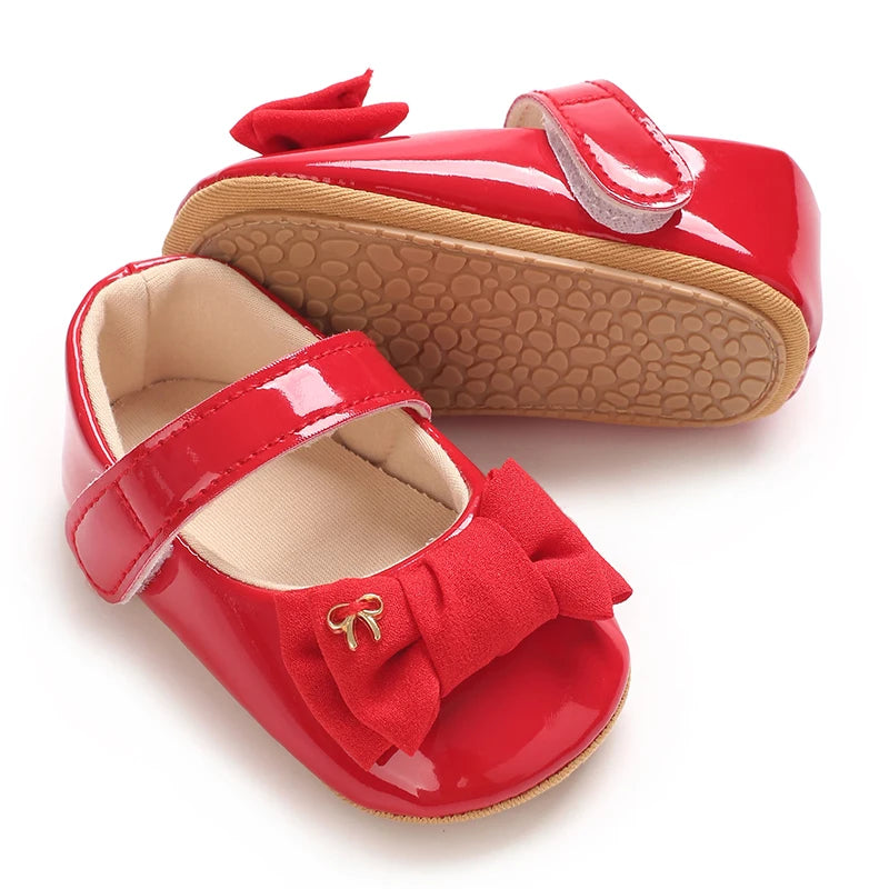 Baby girl princess shoes birthday shoes 0-18 months baby walking shoes bow fashion sweet