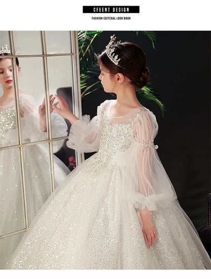 Elegant Dresses for Girls Parties Girls' Concert Dress Kid Girl Dress Short Dresses on Offer Liquidation Girl Party Children