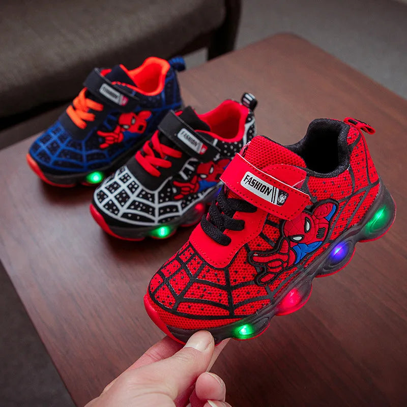 Children Luminous Shoes For Boys Gilrs New LED Lighted Soft Spring Baby Kids Sneakers Infant Tennis Breathable
