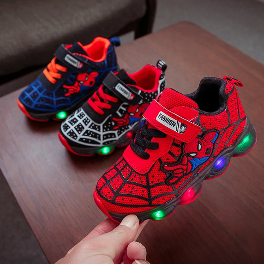 Children Luminous Shoes For Boys Gilrs New LED Lighted Soft Spring Baby Kids Sneakers Infant Tennis Breathable