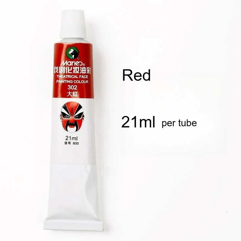 Marie's Opera Drama Oil Paint Facial Makeup Cosmetic Materials Waterproof Suitable for Dance Party Makeup Body Painting