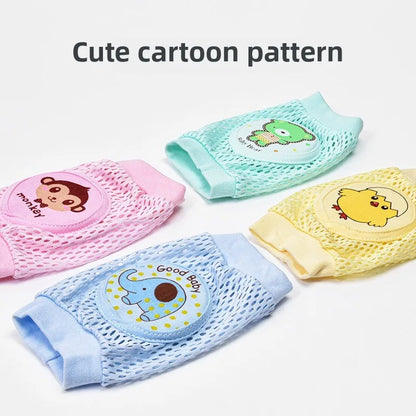 Baby Knee Pads 1 Pair - Thin Summer Crawling Protection, Anti-Fall Learning to Walk Gear for Infants & Toddlers