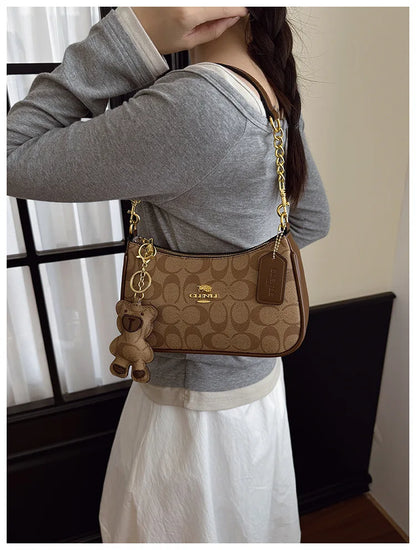 High-end style handbag for women, 2025 new model, unique and fashionable, trendy, retro, simple and elegant small square bag, cr