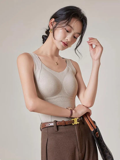 Women Thermal Underwear Vest Winter Clothing Warm Top Inner Wear Thermal Shirt No need to wear Undershirt Intimate