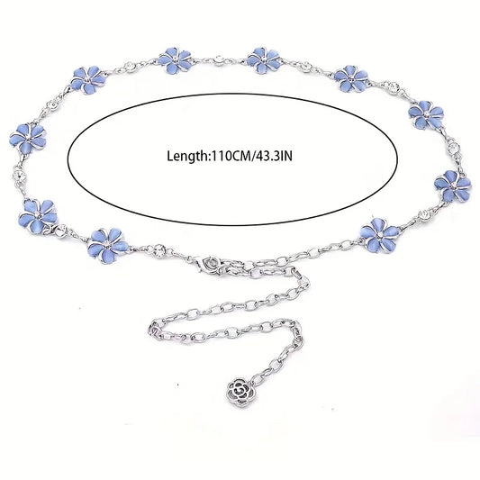 Festival Accessories Waist Chain Belt Flower Pendant Belly Body Chain Jewelry Waist Accessories for Ladies Women