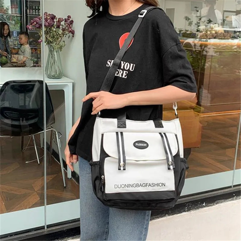 Women's Tote Bag, Large Capacity Daily Handbag, Travel Bucket Shoulder Bag, Fashion Messenger Bag,Campus School Bags Satchel