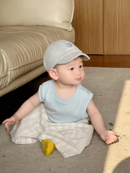 Boys' Summer Lightweight Set: Sleeveless T-Shirt and Mosquito-Resistant Pants, New Arrival with Vest and Casual Pants.