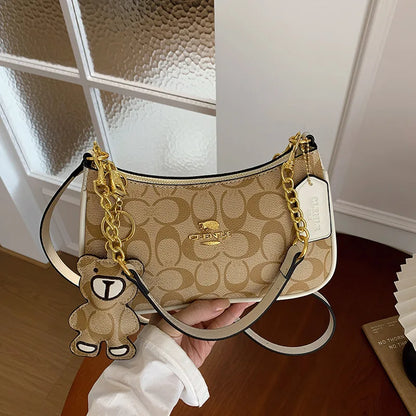 High-end style handbag for women, 2025 new model, unique and fashionable, trendy, retro, simple and elegant small square bag, cr