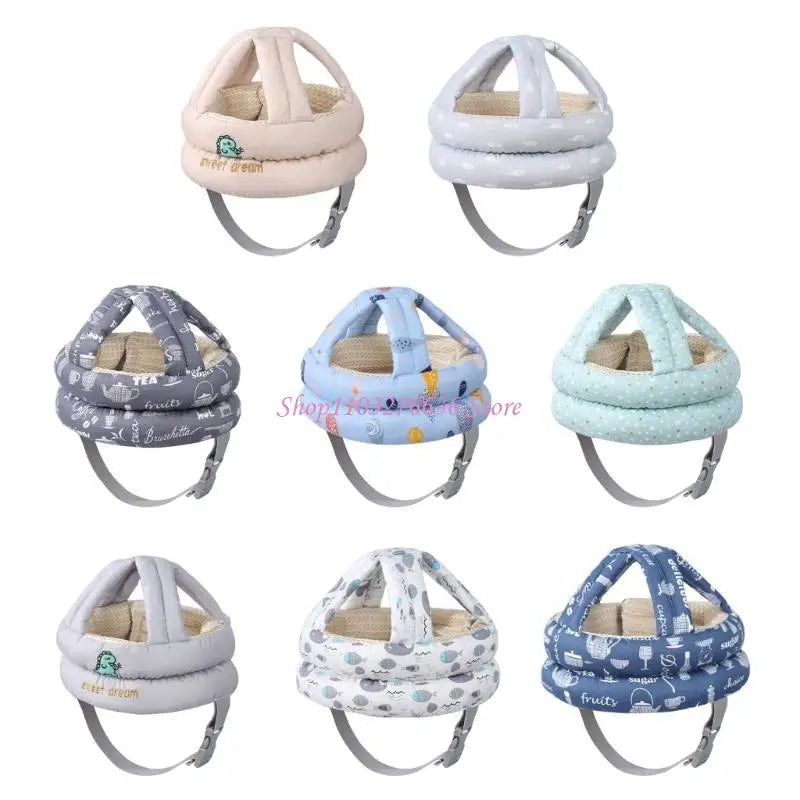 R6FD Baby Head Protections Helmets Toddler Head Safety Gear Protective Helmets Gift