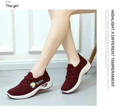 2025...Fashionable Women's Sports Shoes with Soft,/ Breathable Mesh Soles and Lightweight, Trendy Coconut Shoes