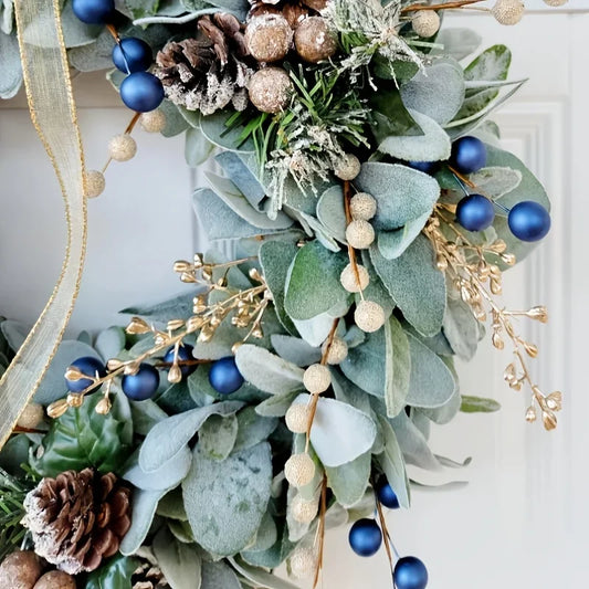 Elegant Front Door Decoration, Ideal for Holiday Celebrations and Home Decor, Holiday Wreath | Elegant Wreath | Durable Wreath