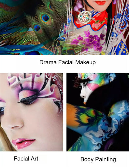 Marie's Opera Drama Oil Paint Facial Makeup Cosmetic Materials Waterproof Suitable for Dance Party Makeup Body Painting