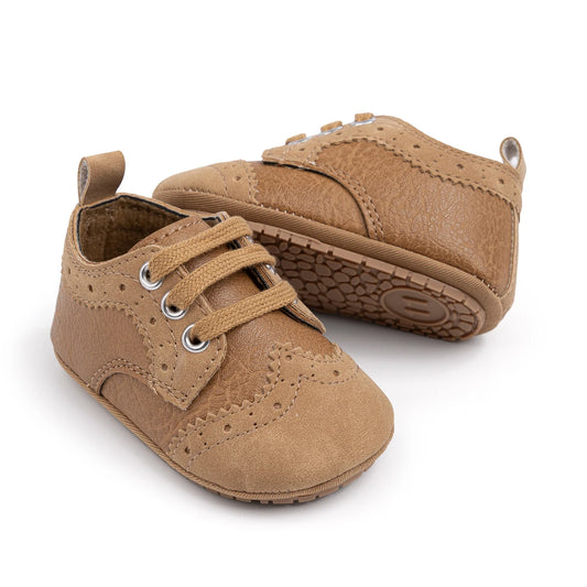 Baby Boys Girls Shoes Fashion T-strap Spring Autumn Retro Leather Casual Walking Shoes Rubber Soft Anti-slip Sole First Walkers