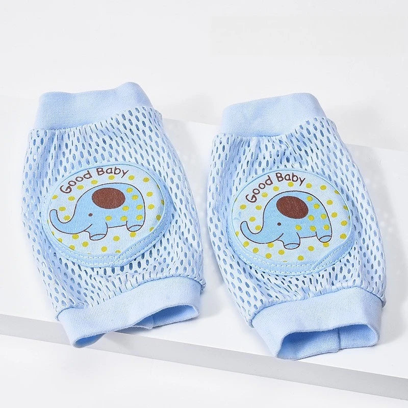 Baby Knee Pads 1 Pair - Thin Summer Crawling Protection, Anti-Fall Learning to Walk Gear for Infants & Toddlers