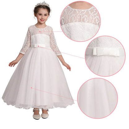 Baby Girl Princess Dress for Party Ball Gown Wedding White Dresses Kids Christmas Bridesmaid Costume Girl Birthday Party Dress