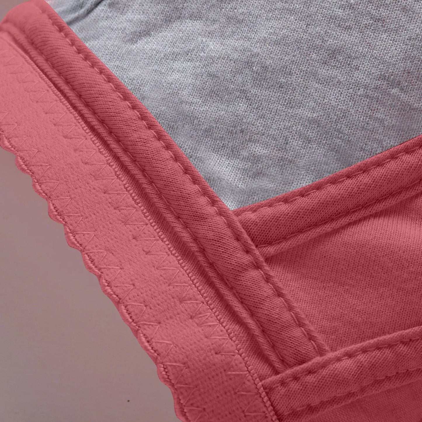 Women'S Underwear Without Steel Ring Bra Front Buckle Lace Border Printed Vest Bra Comfortable Soft Middle-Aged Elderly