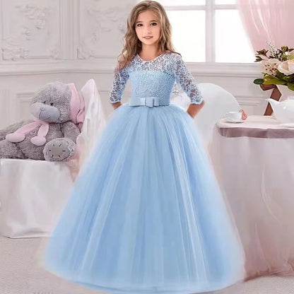 Baby Girl Princess Dress for Party Ball Gown Wedding White Dresses Kids Christmas Bridesmaid Costume Girl Birthday Party Dress