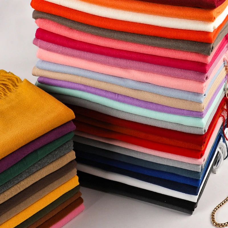 Women's Scarf Pashmina Shawls and Wraps for Evening Dresses Travel Office Winter Wedding Cashmere Feel Large Scarves