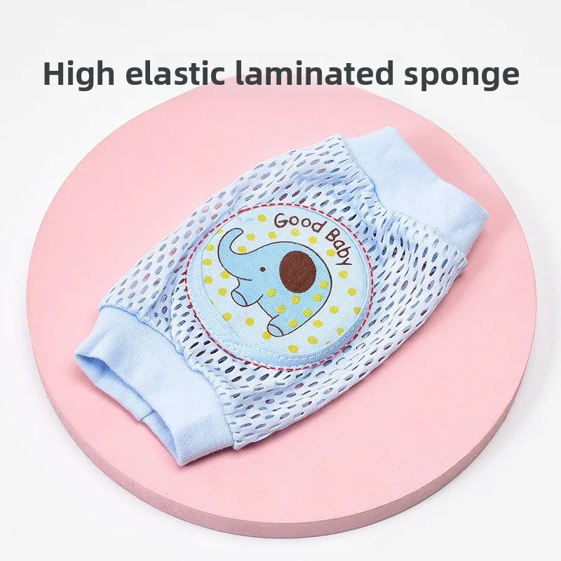 Baby Knee Pads 1 Pair - Thin Summer Crawling Protection, Anti-Fall Learning to Walk Gear for Infants & Toddlers