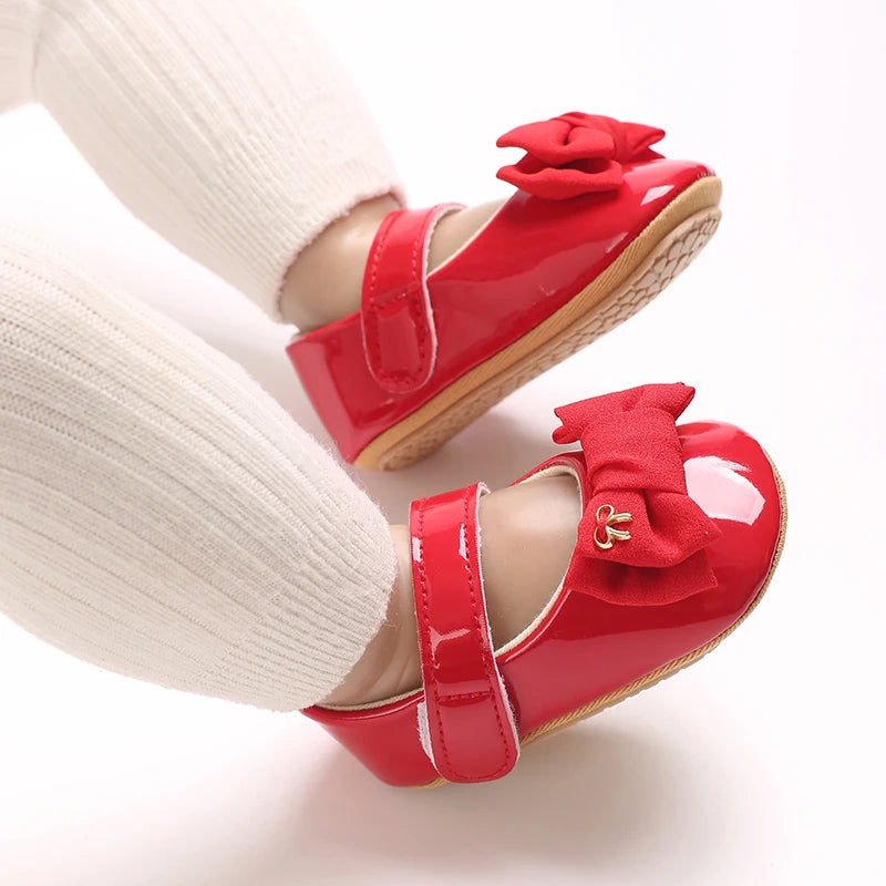 Baby girl princess shoes birthday shoes 0-18 months baby walking shoes bow fashion sweet