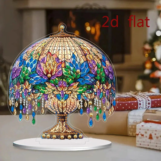 2D/flat diamond painting decoration ornament, DIY unique irregular diamond design, suitable for home, bedroom, office desk - th