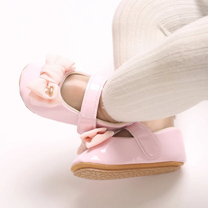 Baby girl princess shoes birthday shoes 0-18 months baby walking shoes bow fashion sweet