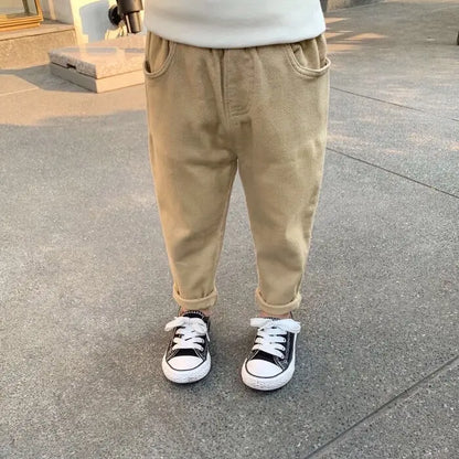 Boys Casual Pants Solid Toddler Kids Clothes Children's Trousers for Boy Pants