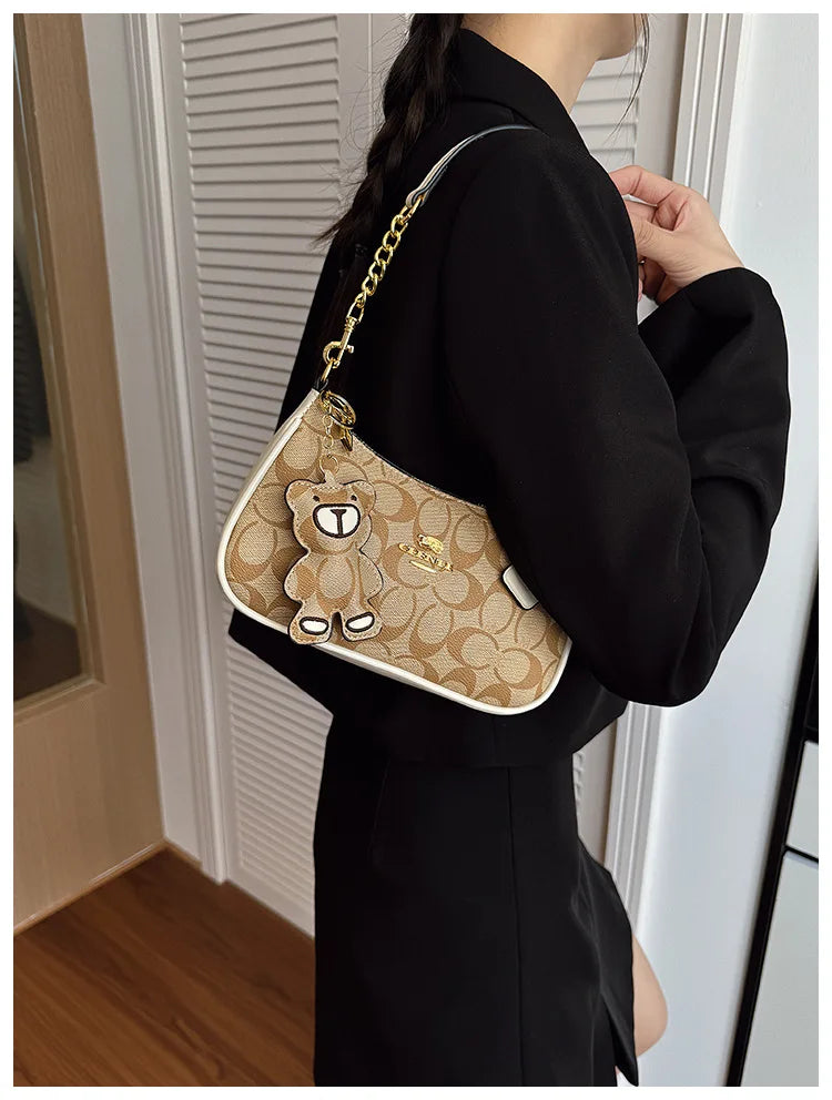 High-end style handbag for women, 2025 new model, unique and fashionable, trendy, retro, simple and elegant small square bag, cr