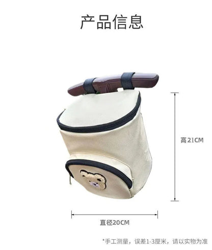 Baby Strolle Saddlebag Cute Baby Carriage Waterproof Feeding Bottle Children Diapers Organizers Stroller Storage Bag Accessories