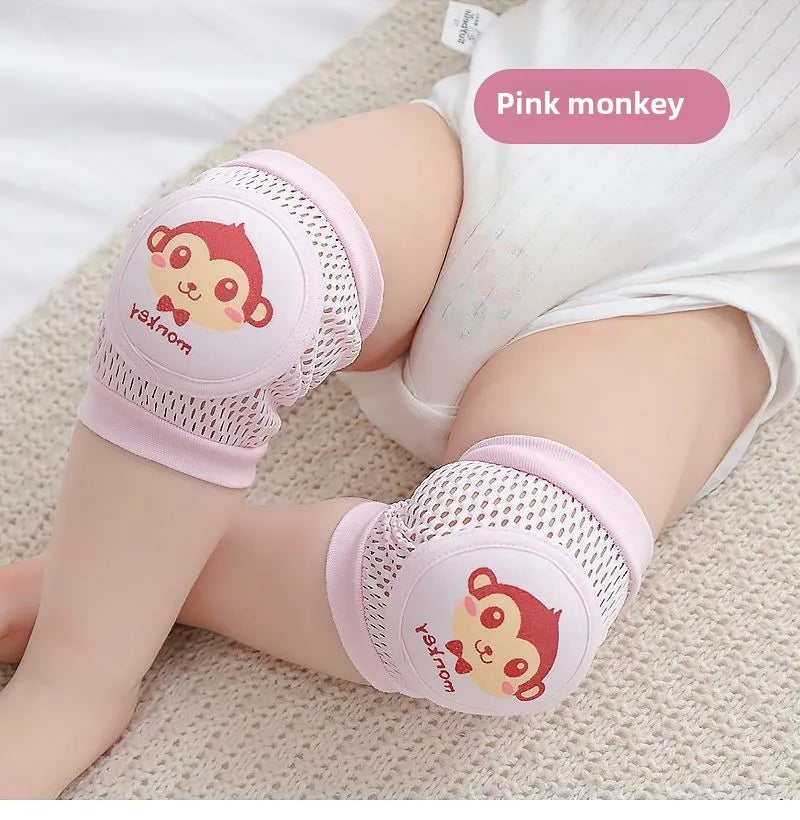 Baby Knee Pads 1 Pair - Thin Summer Crawling Protection, Anti-Fall Learning to Walk Gear for Infants & Toddlers