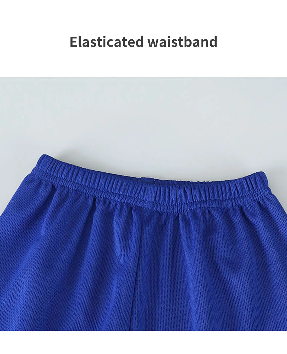 Summer Collection Boys Basketball-Inspired Quick-Dry Homewear Set Solid Color Sports Short and Sleeved Shorts Children Sets